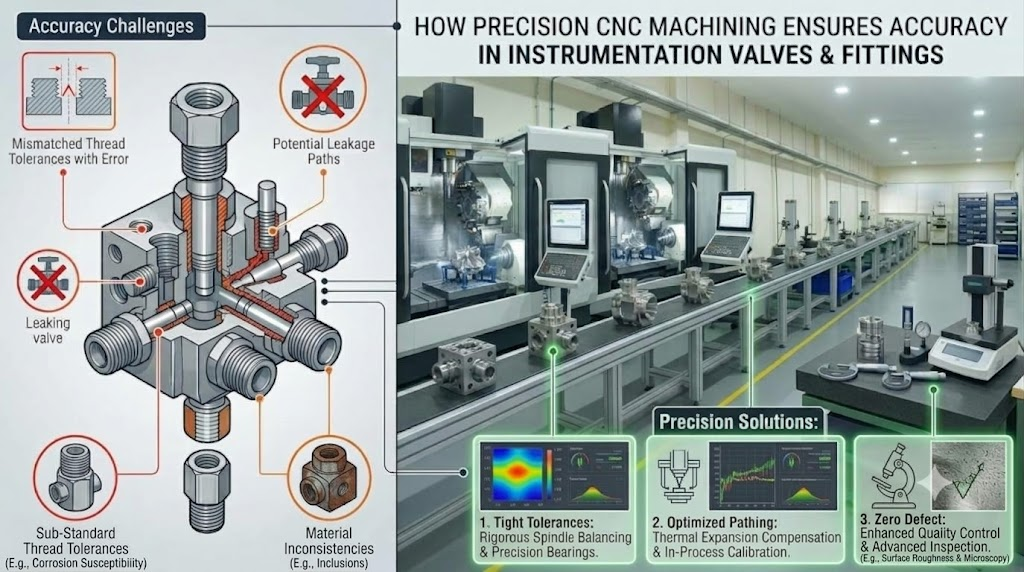 CNC Machining for Valves & Fittings